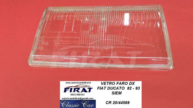 FARO FIAT DUCATO 82 - 93 DX (SOLO VETRO)